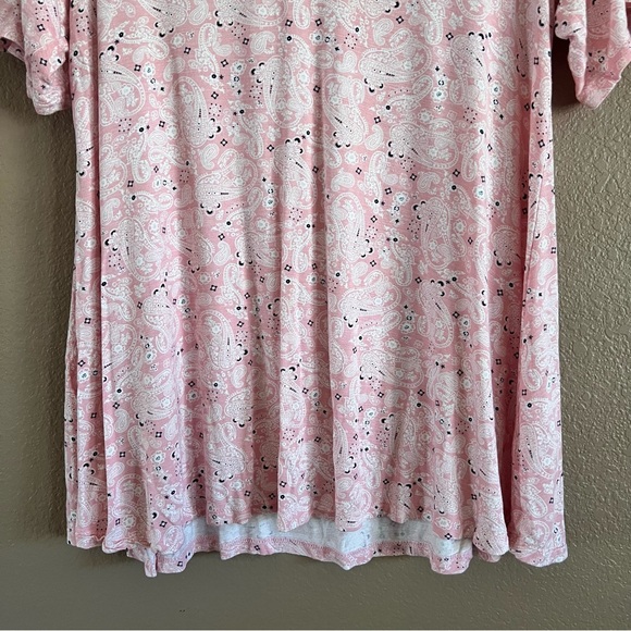 Lane Bryant Modern Swing Perfect Sleeve Ruched-Shoulder Tee Size 14/16 - Picture 4 of 8